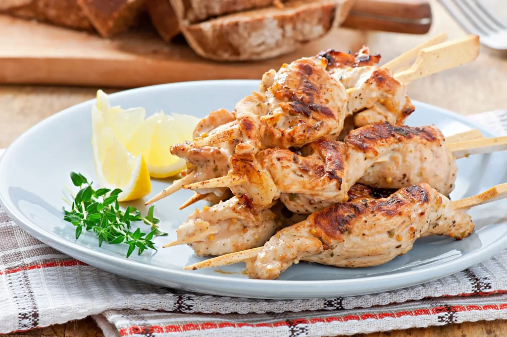 Marinade de brochette de poulet