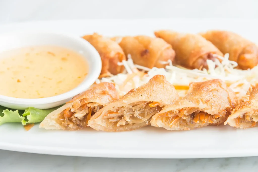 Assiette de brick au poulet