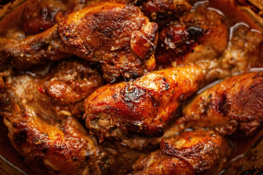 Cuisses de poulet cuites au four